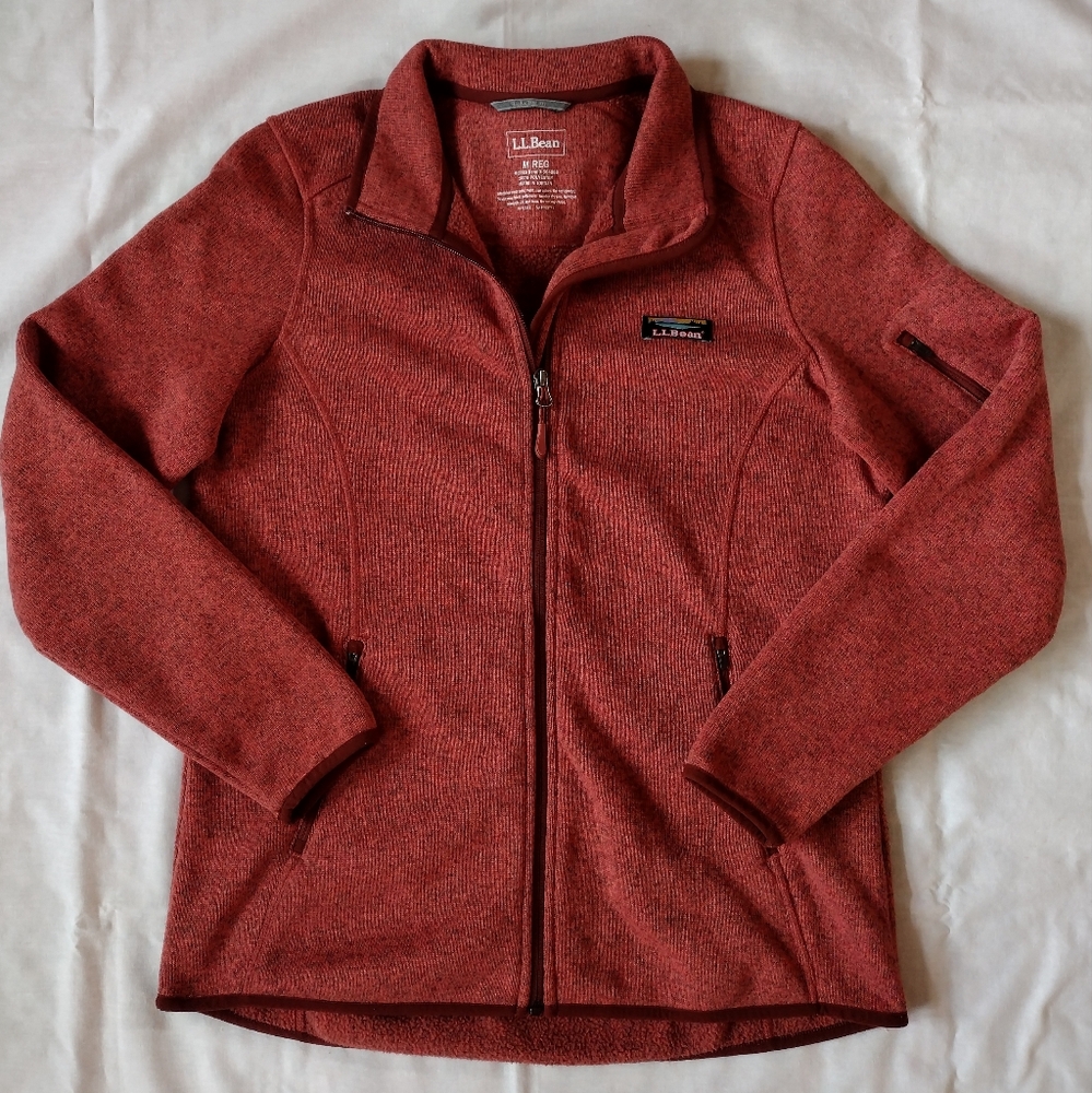 L.L. Bean full-zip sweater fleece jacket, EUC